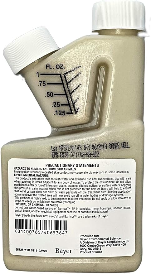 Bayer 86767082 Barricor DP 8oz Insecticide White