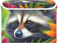 Flower Raccoon Storage Cube with Lid Collapsible Flip-top locker Fabric Storage Bins Basket with Handle for Home Bedroom Closet Office 16.5×12.6×11.8 in