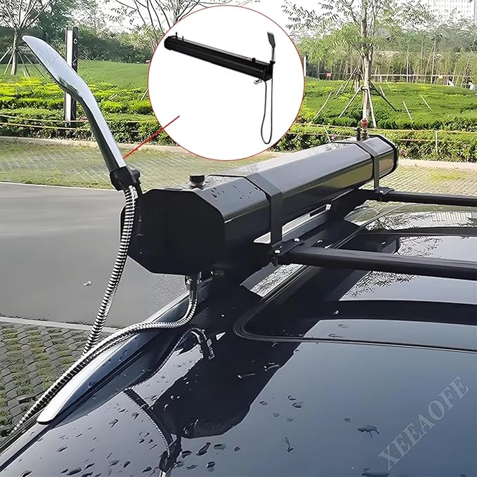 Pressurized Water Tank for Camping Shower Portable Camping Showerhead Handheld Roof Rack Shower for Hiking Car wash Pet Cleaning Beach Vacations20L