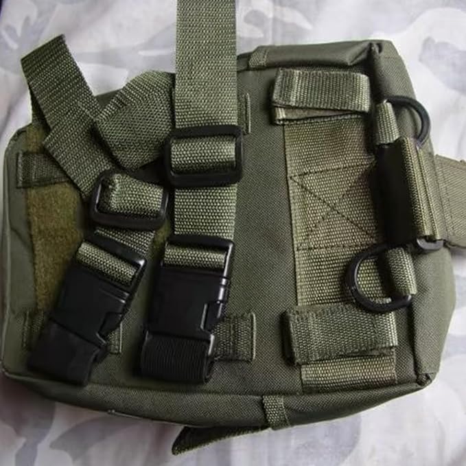 Gas Mask Pouch: Military Tactical Drop Leg Pouch Gas Mask Bag Outdoor Bike Cycling Hiking Thigh Bag Miscellaneous Item Pouches