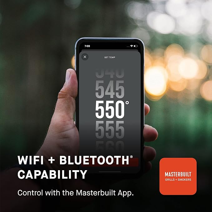 Masterbuilt® Gravity Series® 560 Digital Charcoal Grill and Smoker with Digital Control App Connectivity and 560 Cooking Square Inches in Black Model MB20040220