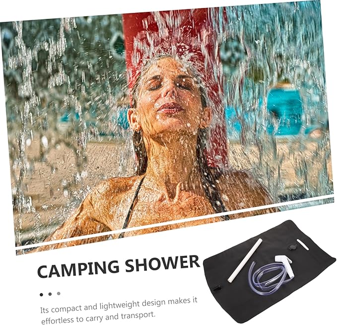 VANZACK 1set Outdoor Portable Camping Shower Bag Lightweight Convenient for Hiking Beach and Travel for Refreshing Shower Experience
