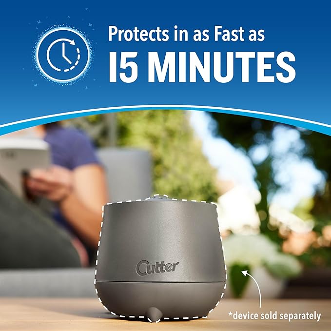 Cutter Mosquito Repellent 40-Hour Refill Use with Cutter Eclipse Zone Mosquito Repellent Device (Pack of 12)
