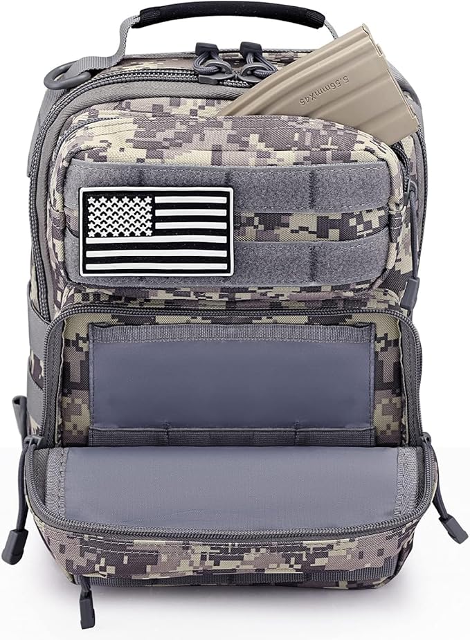 G4Free Tactical Sling Bag Backpack Military Rover Shoulder Sling Pack Molle EDC Small Crossbody Chest Pack