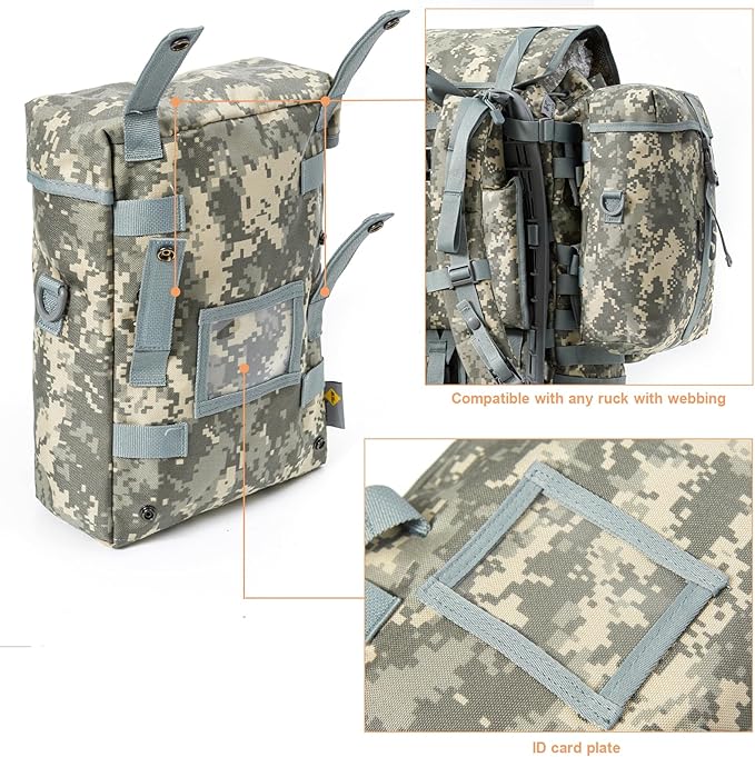 MT 2Pcs US Military MOLLE Sustainment Pouch Army Utility Pouch
