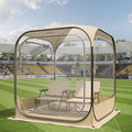 EAST OAK TPU Pop Up Sports Tent for 1-2 Person Instant Weather Shelter with Clear 540° View Portable Bubble Tent for Sports Events Fishing and Outdoor Use Waterproof Cover and Floor Mat Included