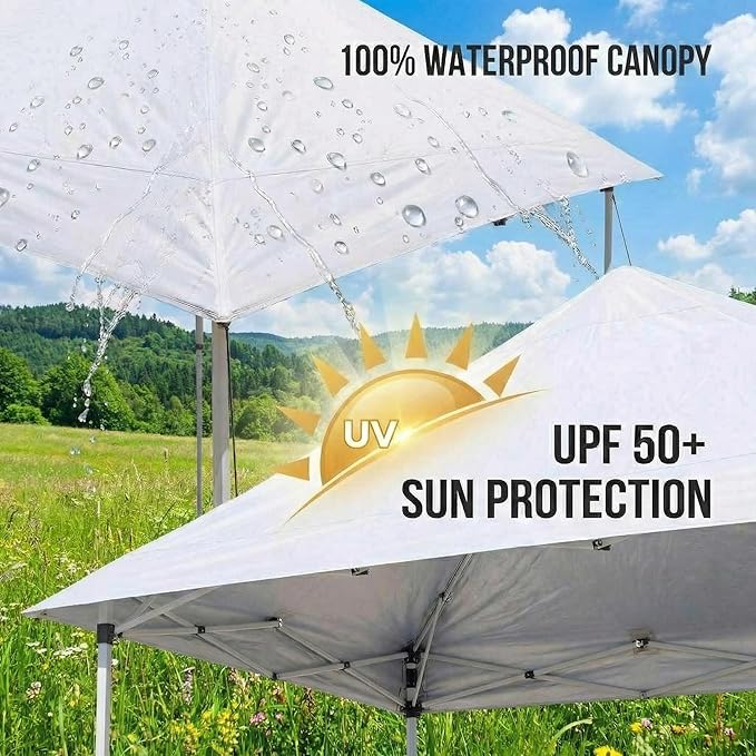 Quick Pop Up Canopy Tent for Outdoor Use – Portable Shelter with Easy Setup and Carry Bag – Ideal for Patio Garden Beach Party Camping