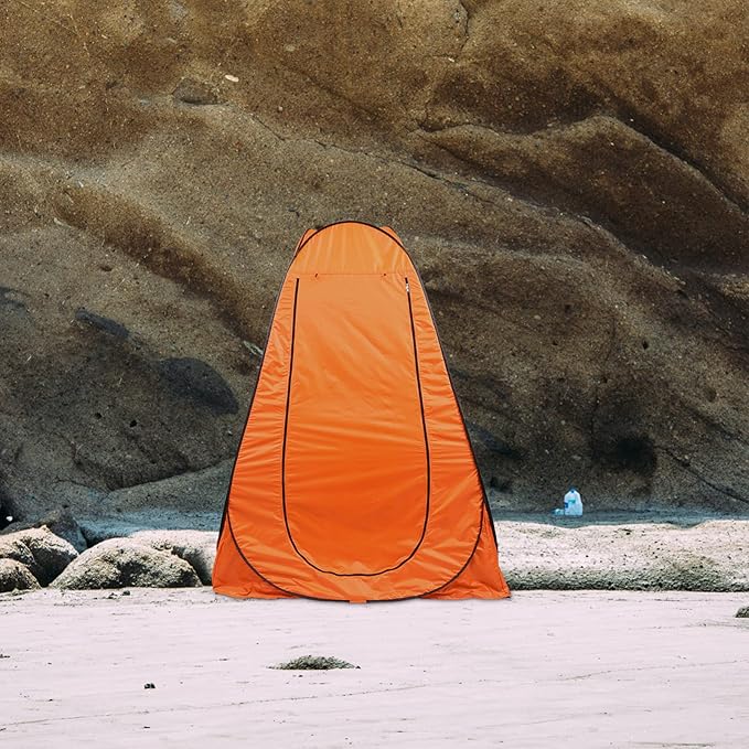 Abaodam Fully Automatic Outdoor Changing Tent Privacy Shelter for Camping Fishing and Instant Setup Space Windproof Orange