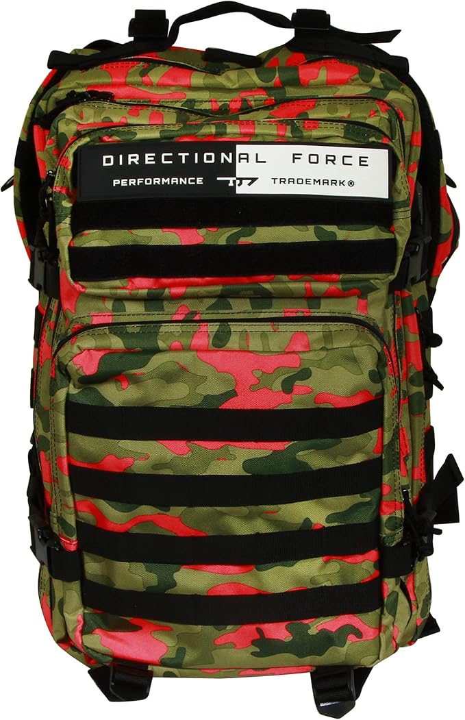 Directional Force | D1 Performance Backpack | Durable Backpack with Multiple Storage Compartments | Performance Apparel &amp Products (Pink Camo)