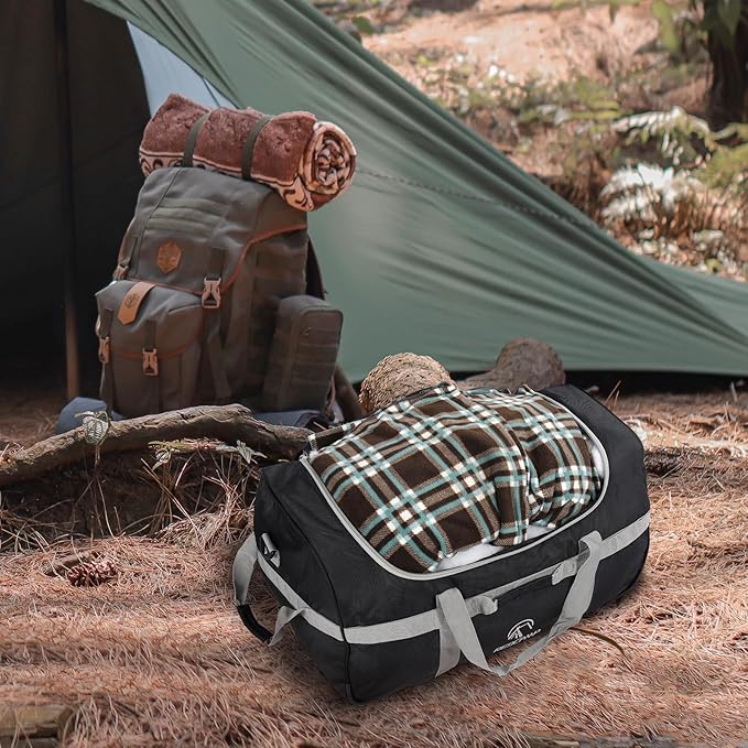 REDCAMP 85L/120L/140L Foldable Duffle Bag with Wheels Large Travel Duffel Bag