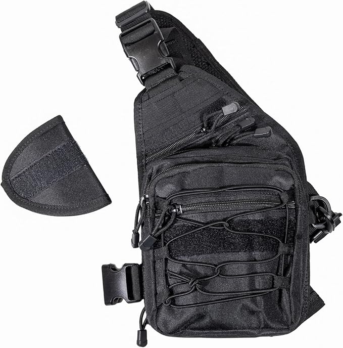 Scrounger's Outdoors Tactical Sling Bag Backpack &amp Outdoor Pistol Carrying Bag &amp Tactical Military Backpack with Gun Holster Waterproof for Shooting Hunting