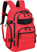 TRAILKICKER Military Tactical Backpack for Men 35L Tactical Laptop Backpack Tactical Bag Bug Out Bag Army 3 Days Assault Pack - Red