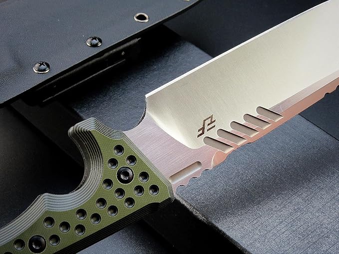 Eafengrow EF146 Fixed Blade Knife Sleipner Steel Blade G10 Handle Full Tang EDC Straight Knife for Working Camping Bushcraft