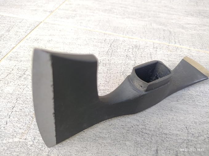Carbon Steel Axe Adze Head Bearded Hatchet Axe Head with Adze Blade - Two Blades Tool