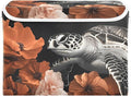 Storage Cube with Lid Sea Turtle Floral Print 16.5×12.6×11.8 IN Collapsible Large Capacity Foldable Storage Basket Bin Organizer