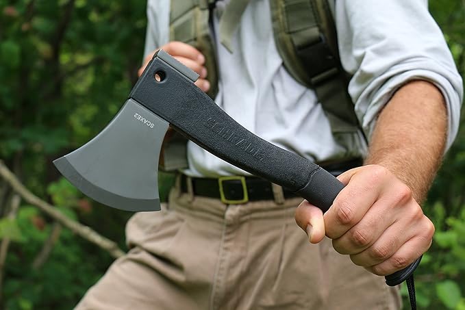 Schrade Delta Class Bedrock Axe with 3Cr13 Stainless Steel for Outdoor Survival
