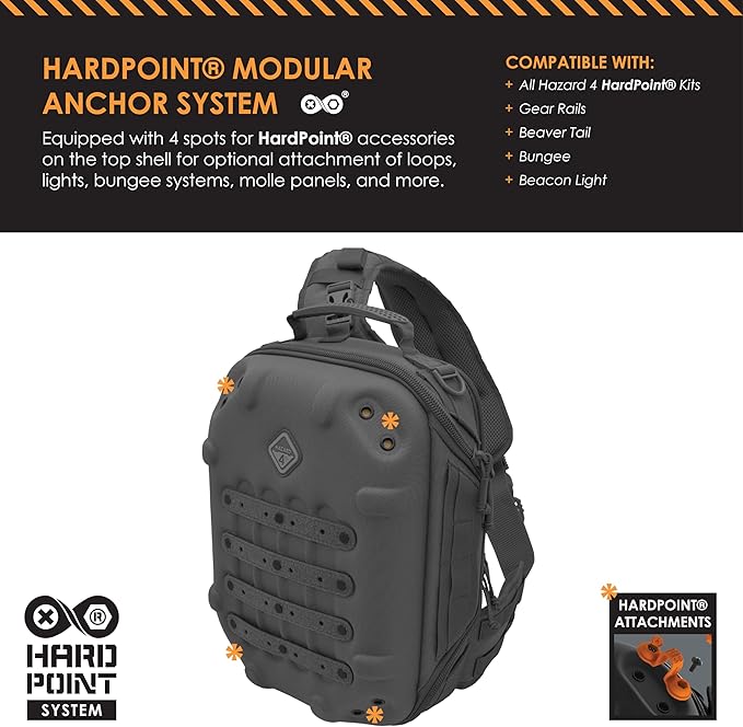 HAZARD 4 Hibachi: Light Shell Sling-Pack - Black