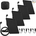 4 Pack Solar Panel for Blink Outdoor 2K+/4(4th Gen)/Outdoor(3rd Gen) XT3 and XT2/XT Camera6W Solar Charger for Blink with 360° Adjustable Mount 5.9in to 8.7in10ft Outdoor Power CableWaterproof