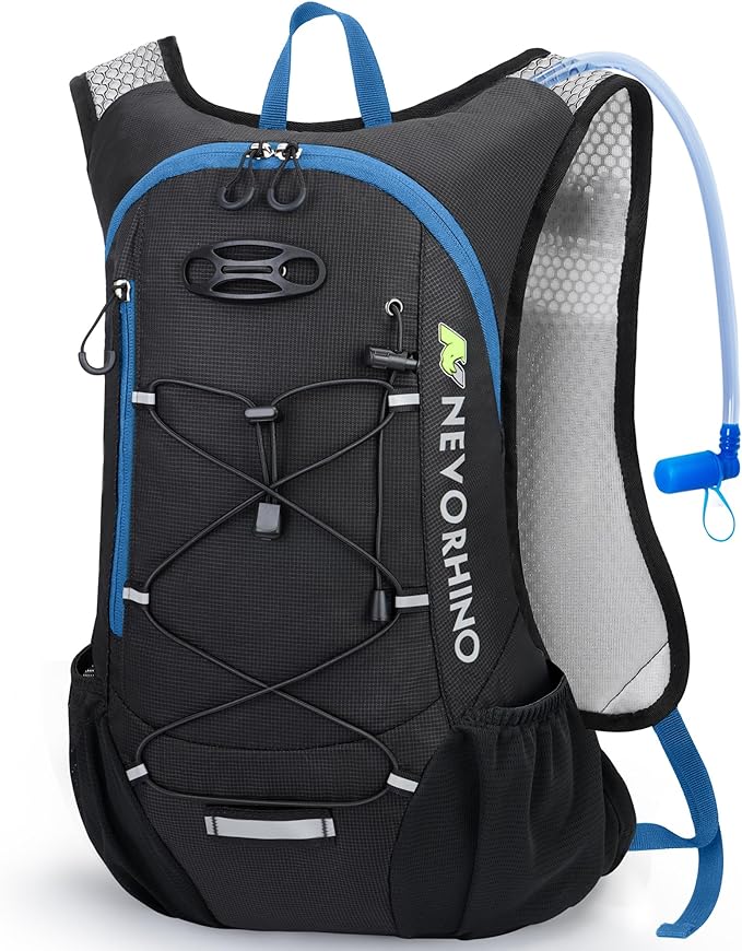 Lightweight Hydration Backpack Running Backpack with 2L Water Bladder Hydro Water Daypack for Cycling Hiking Rave for Men Women