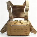 Tactical Chest Pack EDC Chest Bag Utility Molle Chest Rig Pouch with CCW Compartment Adjustable Strap Admin Pouch