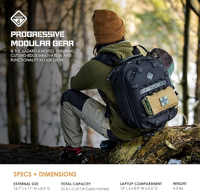 HAZARD 4 Grill - Hard Molle Photo Pack Optics/Drone Backpack Tactical Molle Camera Bag (24.1 L)