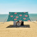 ALAZA Strawberry Cute Pattern Beach Tent Sun Shelter Portable Canopy Sunshade for Outdoor Camping Picnics Backyard Fun 10x9 ft