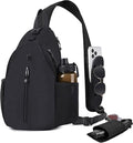 Concealed Carry Bag for Men YKK Zippers Large Crossbody Sling Backpack edc Bag with Gun Holsters Travel Hiking Chest Pack Daypack