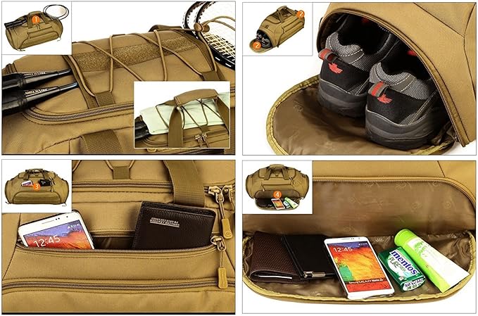 Tactical Military Duffle Bag Assault Gear Shoulder Range Backpack for Hiking Traveling