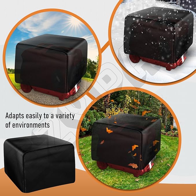Custom Fit Generator Cover for Predator 5000 Watt Inverter Generator Heavy Duty 600D Waterproof Material All-Weather Protection