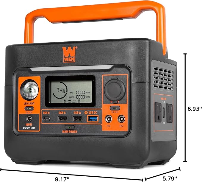 WEN 300-Watt 269Wh Lithium-Ion Power Station and Battery-Powered Inverter Generator (PP300i)