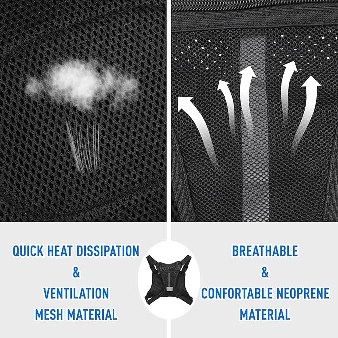 DEYACE Chest Bag For Men Tactical Inspired Sports Utility Chest Pack EDC Pouch Bag With Built-In Phone Holder for Workouts Running Cycling Black