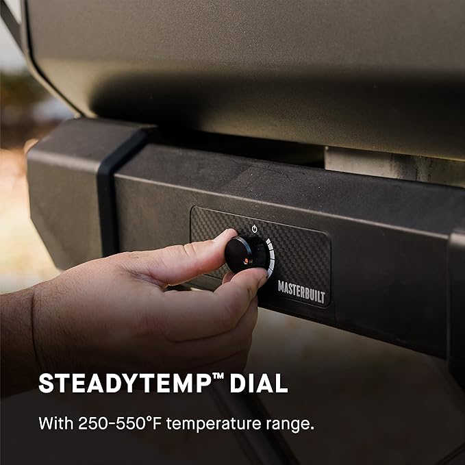 Masterbuilt® Electric Portable Charcoal Grill and Smoker with SteadyTemp Analog Temperature Control with 200 Cooking Square Inches in Black Model MB20040722