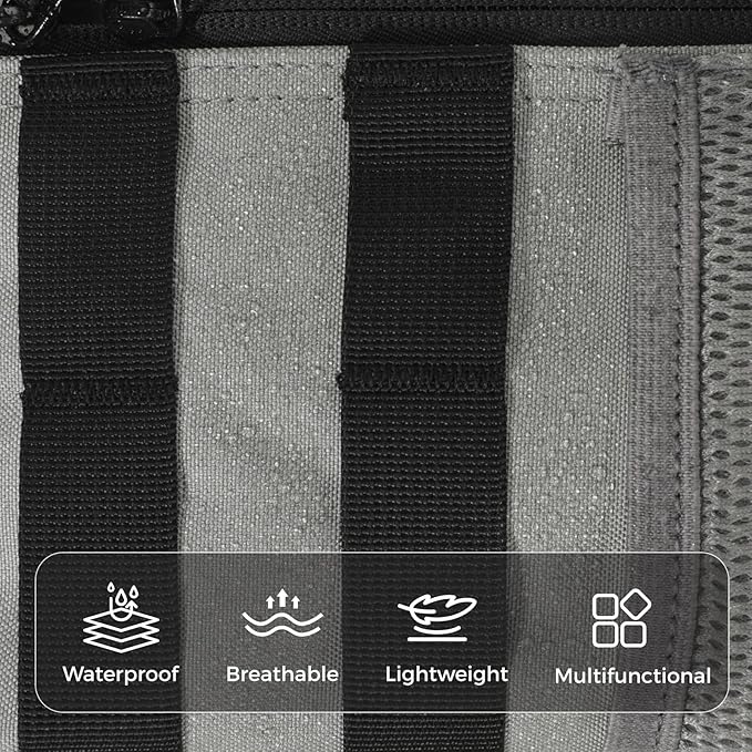 9L Mini Tactical Backpack for Men WomenSmall Military Tactical Backpack for SportGymHikingTravelCamping (Gray)