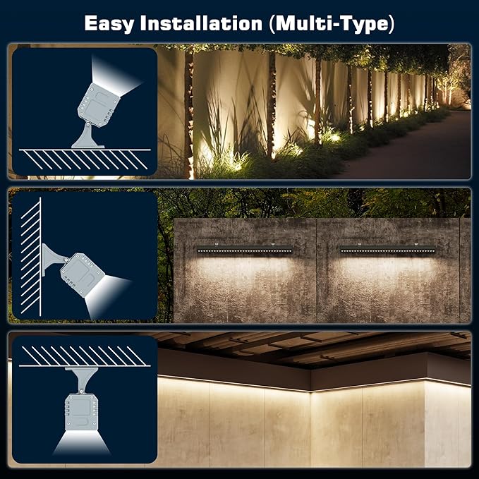 Smart LED Light Bar 20 – WiFi App &amp Remote Controlled RGB Wall Washer 2700K-6500K Tunable White 100% Dimmable IP65 Waterproof Outdoor Light Fixture Voice Control for Patio Garden Stage