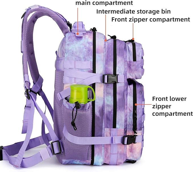 Military Tactical Assault Backpack - 45L 3 Day Assault Pack with MOLLE Waterproof Rucksack