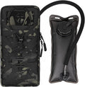 Tactical Hydration Pouch with Inner Bladder for 1L Water Bag Laser Cut MOLLE Hydration Pouch for Hiking Biking Running and Climbin 500D Nylon