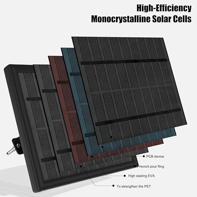 6V Solar Panel for Deer Feeder 4.5W High-Efficiency Solar Charger with Adjustable Mount Bracket Alligator Clips &amp DC Connectors Battery Maintainer for Hunting Feeder 6V Rechargeable Batteries