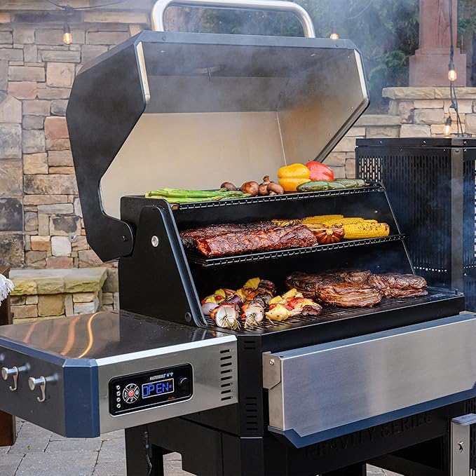 Masterbuilt® Gravity Series® 1050 Smoker Grill - Digital Charcoal Combo Grill with Free App 1050 Cooking Square Inches in Black Model MB20041220