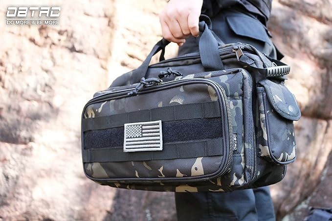 Tactical Range Bag Middle Size Large Shoulder Pack (Charcoal Camo)
