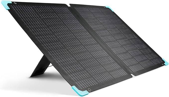 Renogy E Flex 120 Watt Foldable Solar Panel with Adjustable Kickstand and Integrated Carry Handles for Road Trip Camping RV and Fishing