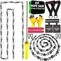 2 Pack High Limb Rope Saw 55 Inch – Dual Sided Manual Chainsaw with 70 Sharp Teeth Tree Rope Chain Saw for High Limbs with Storage Box – Heavy Duty Rope Saw for Tree Cutting Camping &amp Survival