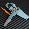 Fixed Blade Knife with Kydex Sheath and D2 Steel Blade - Outdoor Knife for Camping Hiking EDC &amp Everyday Tasks - Ideal Gift