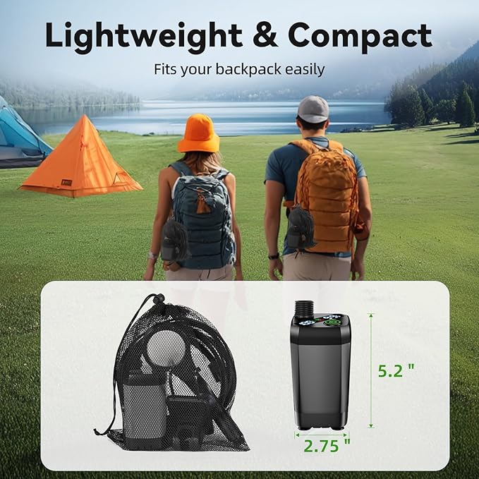 InkTrail Portable Camping Shower with Heater Long-Lasting 6000mAh Rechargeable Camping Shower with Sprayer Head4 Spray ModesIPX7 Waterproof Outdoor Camp Pump for Hiking Travel Car Pet