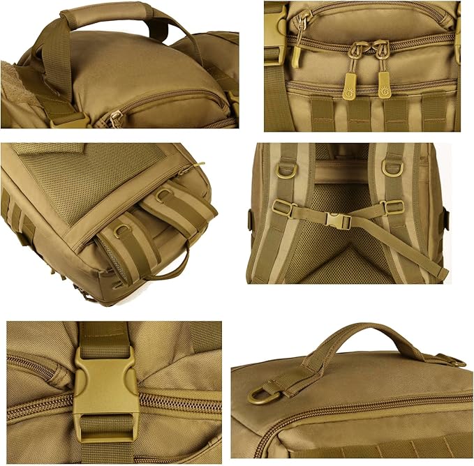 Tactical Hiking Backpack 60L Extra Large Duffle Bag 3 Way Bug Out Molle Survival Rucksack
