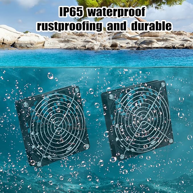 15W Solar Fan Dual Metal Shell Exhaust Fan Kit for Chicken Coops Greenhouses Sheds Pet Houses and Windows