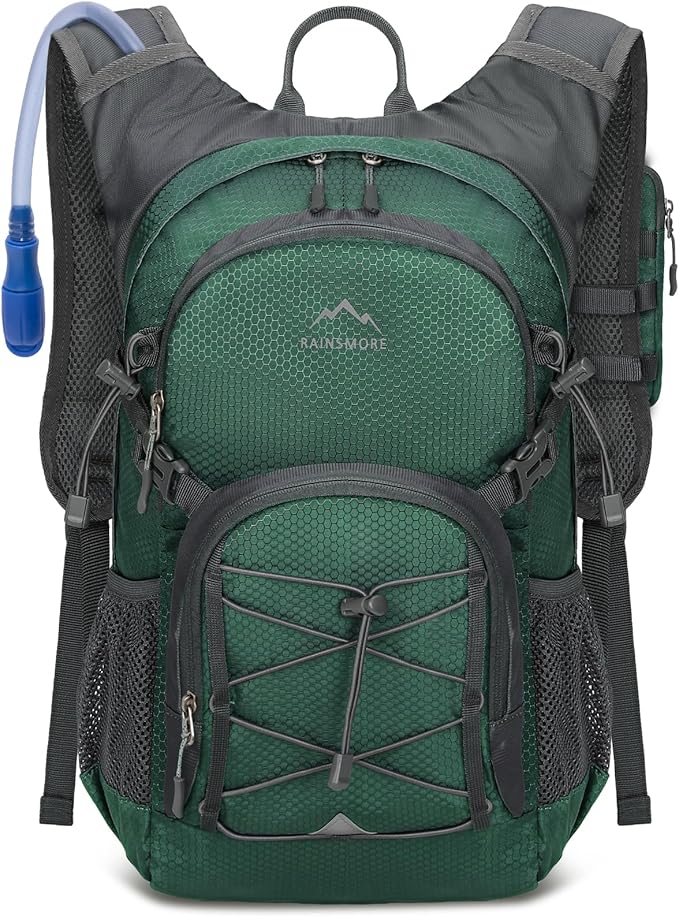 Hydration Backpack with Water Bladder 18L Lightweight Hiking Backpack for Women&ampMen Small Insulated Hydration Water Pack for Hiking Running Cycling Biking