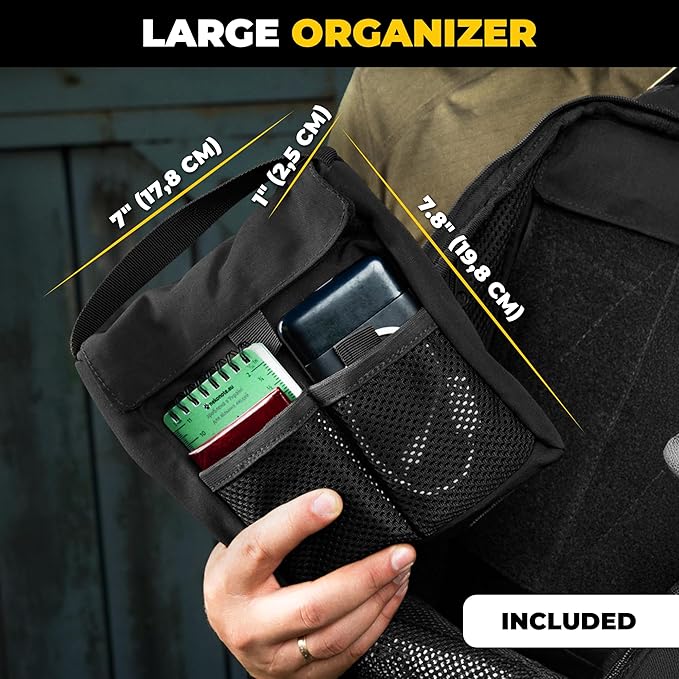 M-Tac Sling Tactical Sling Bag Backpack Gun Holster for Concealed Carry Carabiner Clip