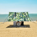 ALAZA Cactus Green Plants Beach Tent Sun Shelter Portable Canopy Sunshade for Outdoor Camping Picnics Backyard Fun 10x9 ft