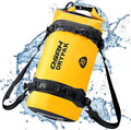 OSAH DRYPAK 25L Waterproof Dry Bag - Motorcycle Luggage Tail Bag with Straps for Back Seat Roll Top Lightweight Waterproof Backpack Sack for Travel Swimming Boating Kayaking Camping and Beach