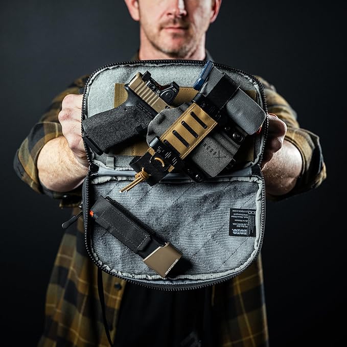 Eberlestock Fade Flex - Concealed Carry Waist Bag - Tactical Men's Fanny Pack with Adjustable Waist Belt - 10” W x 6”H x 3” D - Steel